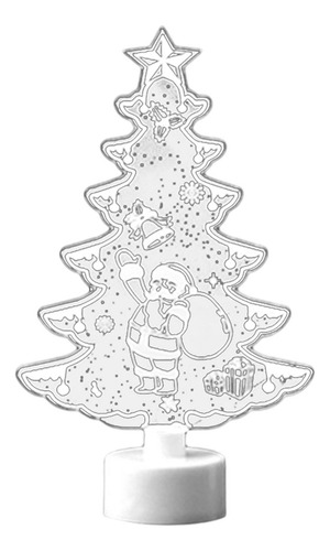 6 Luces Coloridas De Decoración Navideña, Árbol De