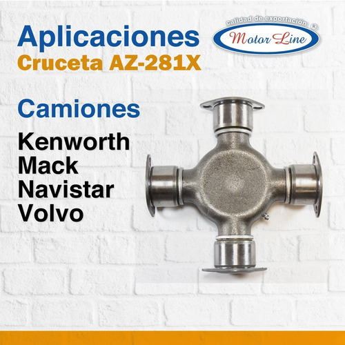 Imagen 5 de 10 de Cruceta 281x / 7 1/2 Pulgadas/ Serie 1810/ Camiones Mack