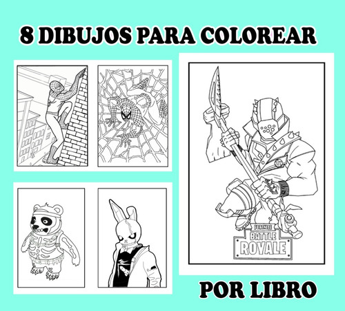 Kit Librito Para Pintar E Imprimir En Casa Free Fire 3x1 Mercado Libre