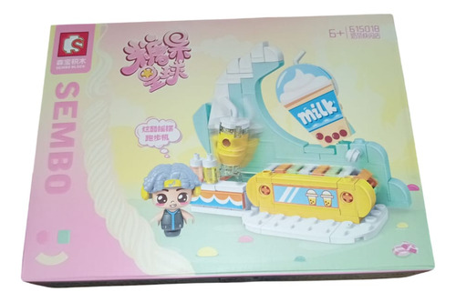 615018 Tienda De Té Con Leche Candy Planet, Juego De Construcción De Maquetas, 136 Bloques