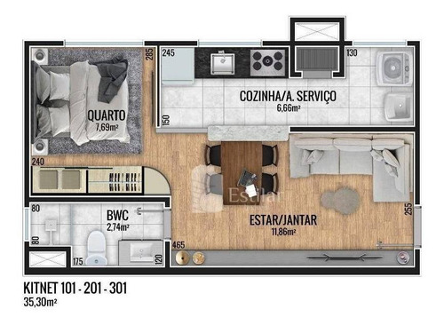 Imagem 23 de 27 de Apartamento 01 Quarto No Fanny, Curitiba - Ap2984