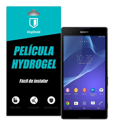 Película Xperia T2 Ultra Kingshield Hydrogel (tela & Verso)