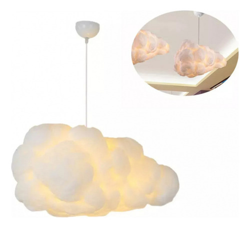 Fa Lámpara Colgante Led Moderna Con Forma De Nube Decorativa