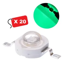 Comprar Led 3w Epistar Verde Alta Potencia 10 Leds Powerleds
