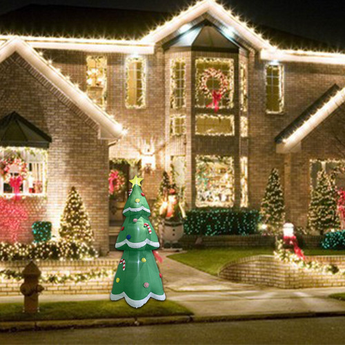 Adorno Navideño Inflable Para Árbol De Navidad De 2,1 M