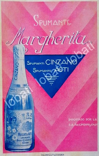 Cartel Retro  Art Nouveau Vinos Cinzano 1920s 441