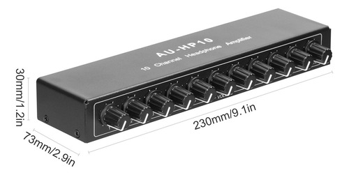 Distribuidor De Audífonos Estéreo Multicanal De 10 Amplifi