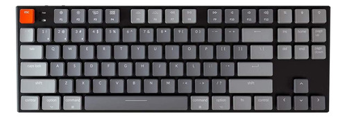 Teclado Mecanico 87 Teclas Gris Negro Inalambrico Rgb Led