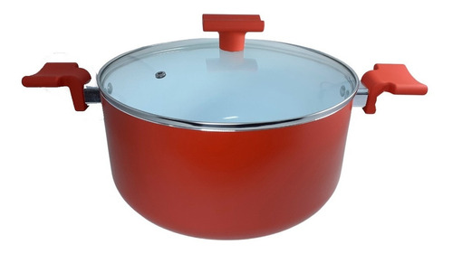 Cacerola 4,5 L Ceramica Antiadherente 24 Cm Con Tapa