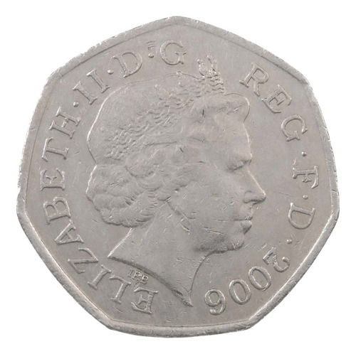 Moeda Inglaterra 50p 2006 A Cruz De Victoria