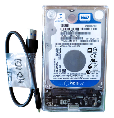 Disco Duro Externo Usb 3.0 Western Digital Calidad Confiable Azul (Reacondicionado)