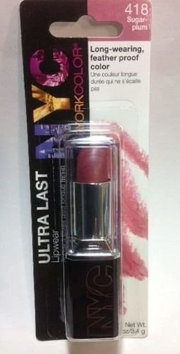 Nyc Ultra Last Lipwear Lipstick Long-wearing, Prueba De Plum