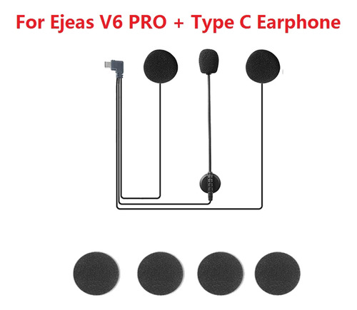 Para Auriculares Tipo C Ejeas V6 Pro, Micrófono Y