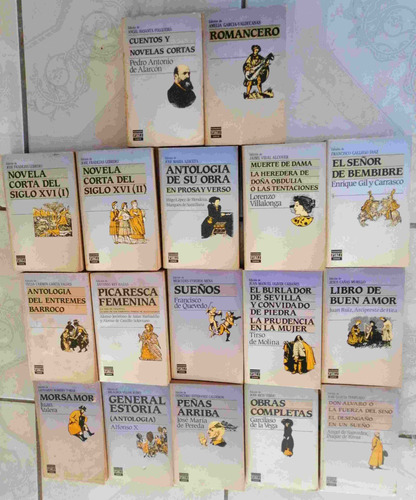 Lote De 17 Libros Literatura Clásica Española