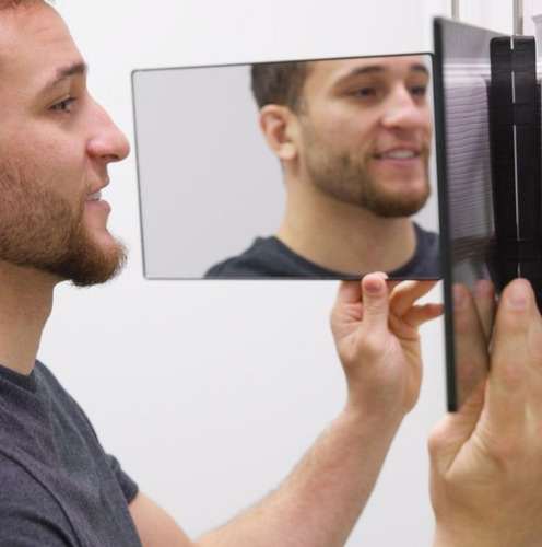 Espejo Tríptico 360 Grados Para Corte De Pelo