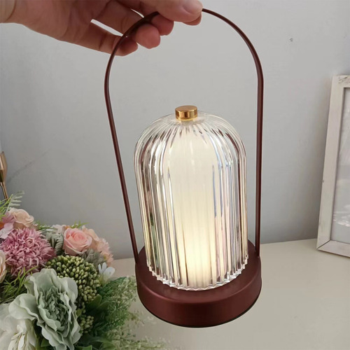 Lámpara De Mesa Led Portátil Recargable O Night Light Thr