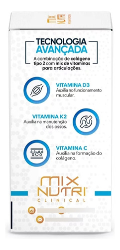Colágeno Tipo2 + Vitamina D3 K2 C Mix Nutri Colartros 90 Cap