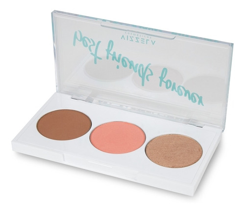 Imagem 1 de 4 de Paleta Bff 03 Vizzela - Contorno, Iluminador E Blush