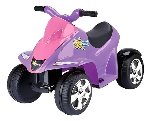 Motoca Quadrijet Lilás E Pink 6 Velocidades Elétrico Cor Lilas e rosa