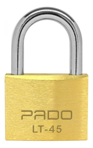 Cadeado Pado Latão 45mm 1 Peça Cor Amarelo