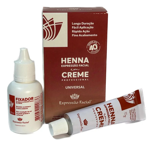 Expressão Facial Henna Em Creme Universal