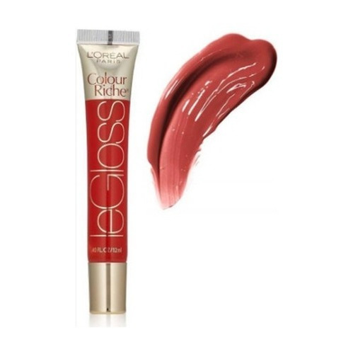 Imagen 3 de 4 de Brillo Labial Loreal 157 Legloss Red Ravishing Color Riche