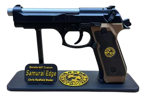 Beretta M92f Samurai Edge Réplica Coleção Resident Evil Bri