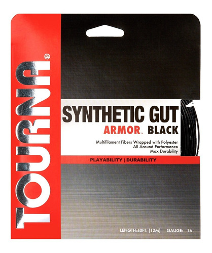 Cuerda Para Raqueta Tourna Synthetic Gut Armor- Set 12m