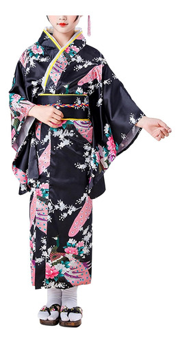 Disfraz Kimono Yukata De Cosplay Japonés Para Niñas