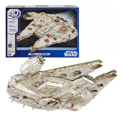 Rompecabeza Millenium Falcon Star Wars Puzzle 4d Spin Master