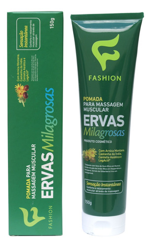 Ervas Milagrosas Pomada Para Massagem Muscular 150g Fashion