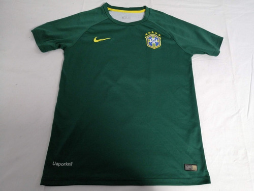 Jersey  Brasil Talla S Midete Selecccion Verde Amarella Fut