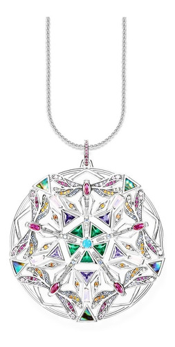 Collar Mujer Dama Cristal Austriaco Abulón Amuleto Libelulas