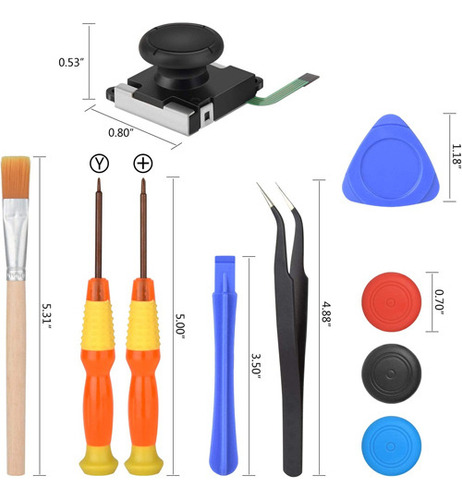 20 Peças Com Ferramenta Reparo Completa Para Controlador