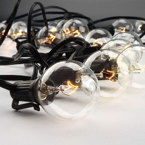 Focos Exteriores Impermeables Vintage De 25 Guirnaldas