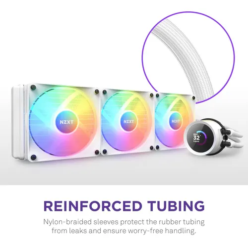 Enfriador Líquido Para Cpu Nzxt Kraken 360 Rgb 360 Mm Blanco