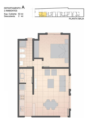 Departamento Dos Ambientes A La Venta En Lujan Centro