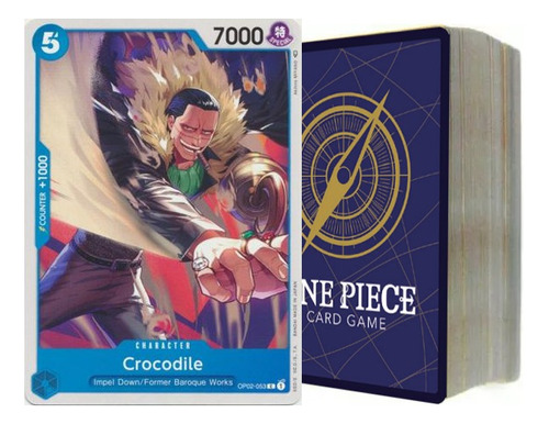 One Piece Card Game 50 Cartas Color Azul En Ingles