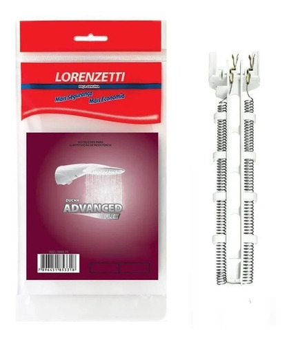 Resistência 220v 6000w Lorenzetti 3055-f2 Advanced Flex