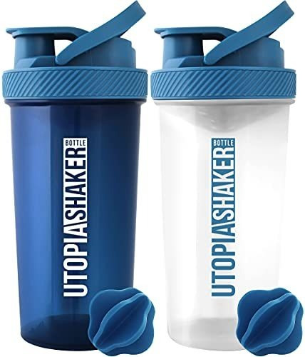 Botellas Mezcladoras De Proteinas Clasicas 2 Piezas Azul