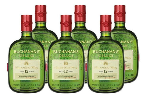 Combo Buchanan´s Deluxe Aged 12 Years 750ml - 6 Unidades