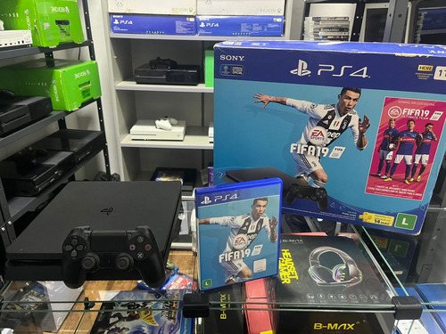 Playstation 4 Slim 1t 1000gb Usado Semi Novo (Usado)