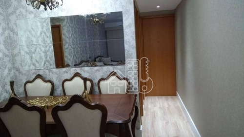 Apartamento Com 2 Dormitórios À Venda, 90 M² Por R$ 750.000,00 - Icaraí - Niterói/rj - Ap3380