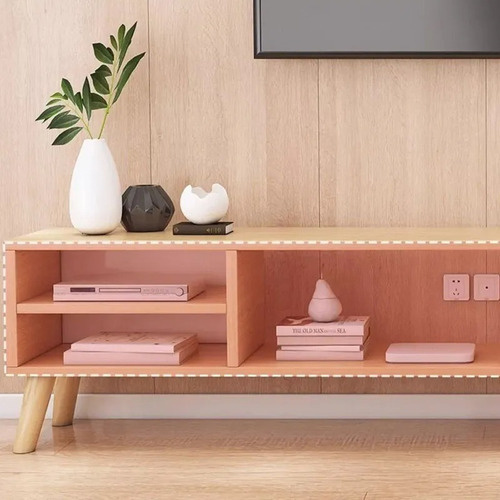 Rack Mueble Tv Ancho Extendible 180-258cm Moderno Minimalist Marrón