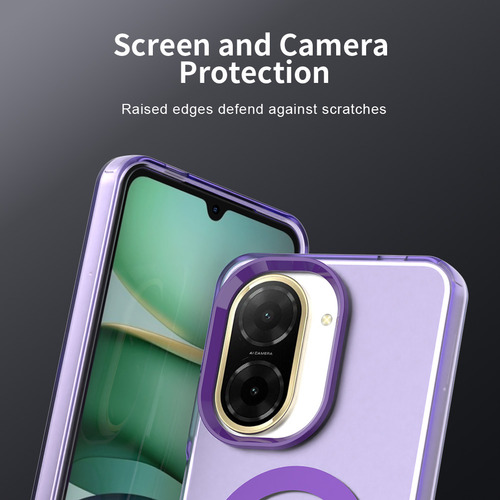 Funda De Teléfono Transparente Con Adsorción Magnética De Colores Caramelo Para Xiaomi Redmi A5 A4 A3 A3x