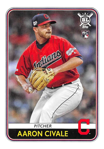 2020 Topps Big League Baseball 67 Aaron Civale Rc Tarjeta De