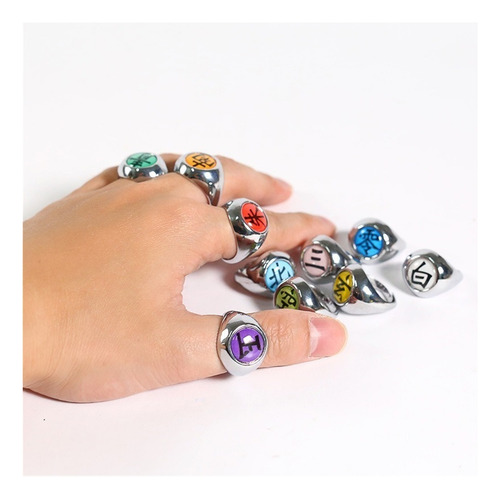 10 Anillos + Accesorios Cosplay Del Anillo Ninja Akatsuki