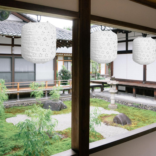 N 4 Faroles De Papel Con Luces Linternas Chinas