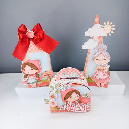Kit De Mimos Personalizados Chapeuzinho Vermelho