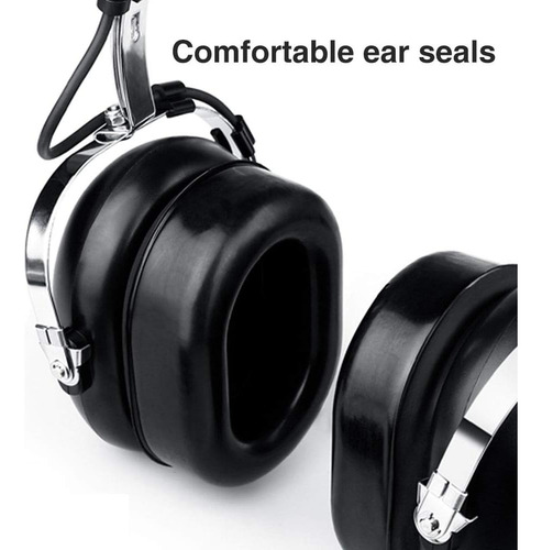 Auricular P/ Aviación Spiderwireless 100a, Over-ear, Negro